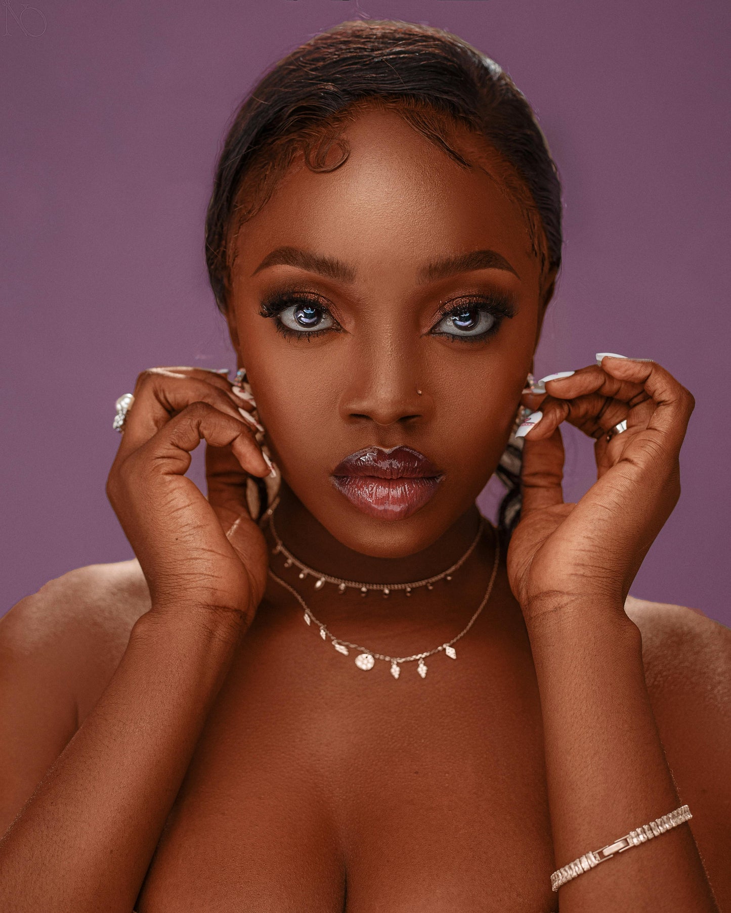 African Gold Personalized Earrings